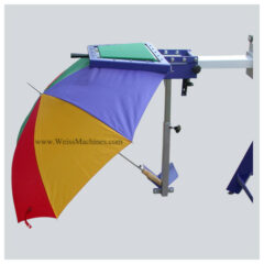 Screen printing umbrella hold down – Ready to be printed