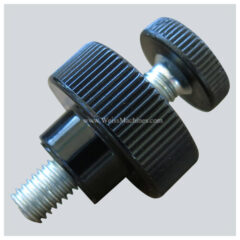 Flathead M8 bolt with counter nut (M8x35)