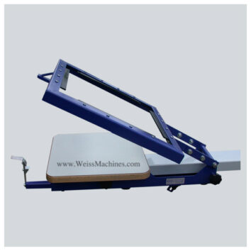 Screen printing jacket hold down – Ready to be operated