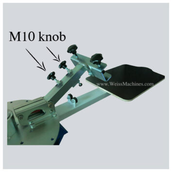 M10 knob on screen elevation arm – SMALL series