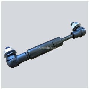 Gas spring for jacket hold down