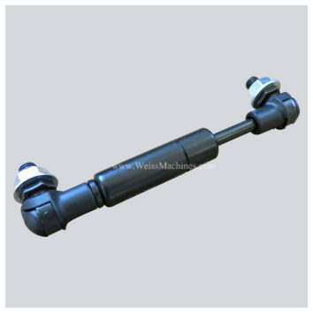 Gas spring for jacket hold down