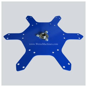 Reinforcement plate with center bearing