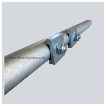 Side clamp tube with fittings – 80mm distance